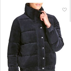 DKNY velour puffer jacket